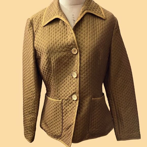 Tahari Gold Blazer / SZ: 6 / EUC - Picture 1 of 7